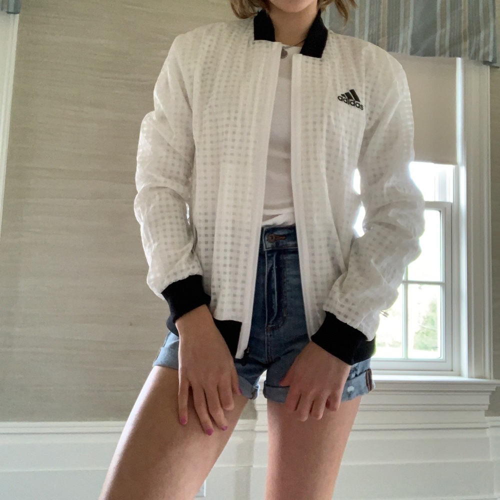 Adidas sheer sports bomber